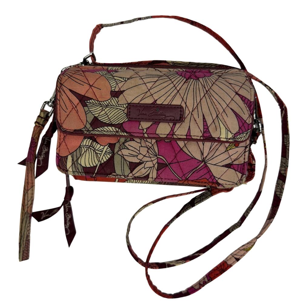 Vera Bradley Wristlet Crossbody Wallet Bohemian Blooms Retired Pattern 2016 Gift